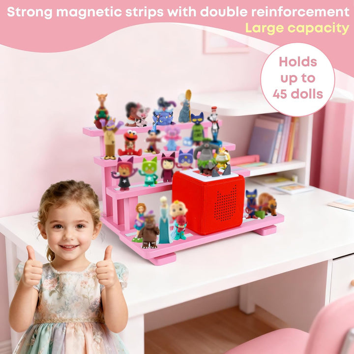 Für Tonies Figurenregal magnetisch,für Toniebox Figurenregal,Aufbewahrungsregal Display-Ständer,Plat