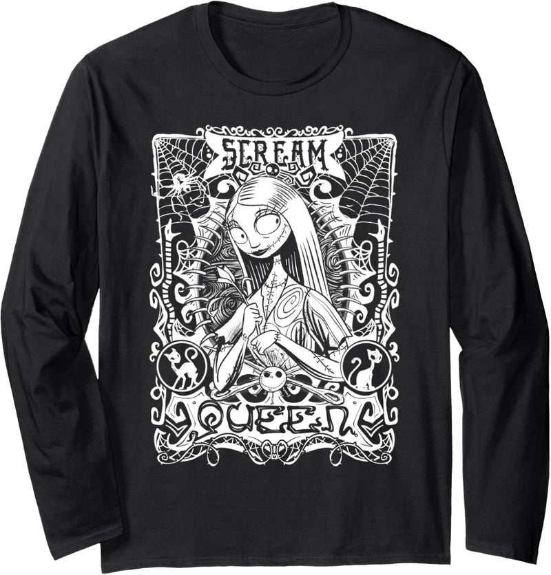 Nightmare Before Christmas Scream Queen Sally Playing Card Langarmshirt