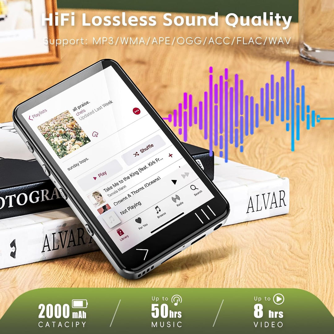 HIFI WALKER G7 MP3 Player with Bluetooth and WiFi- MP3 Player with Spotify and Camera, Android MP3 P