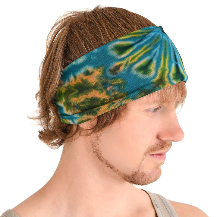 CHARM Herren Tie-Dye Stirnband - Damen Batik Dread Band Bandana Yoga Zubehör Type AA, Type AA