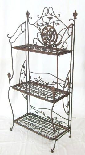 Denk Regal Avis aus Metall 1844 Schmiedeeisen Braun 123 cm Bücherregal Badregal Küchen