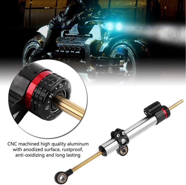 Lenkungsdämpfer-Stabilisator, Einstellbarer Motorrad-Lenkungsdämpfer, universeller Lenkungsdämpfer l