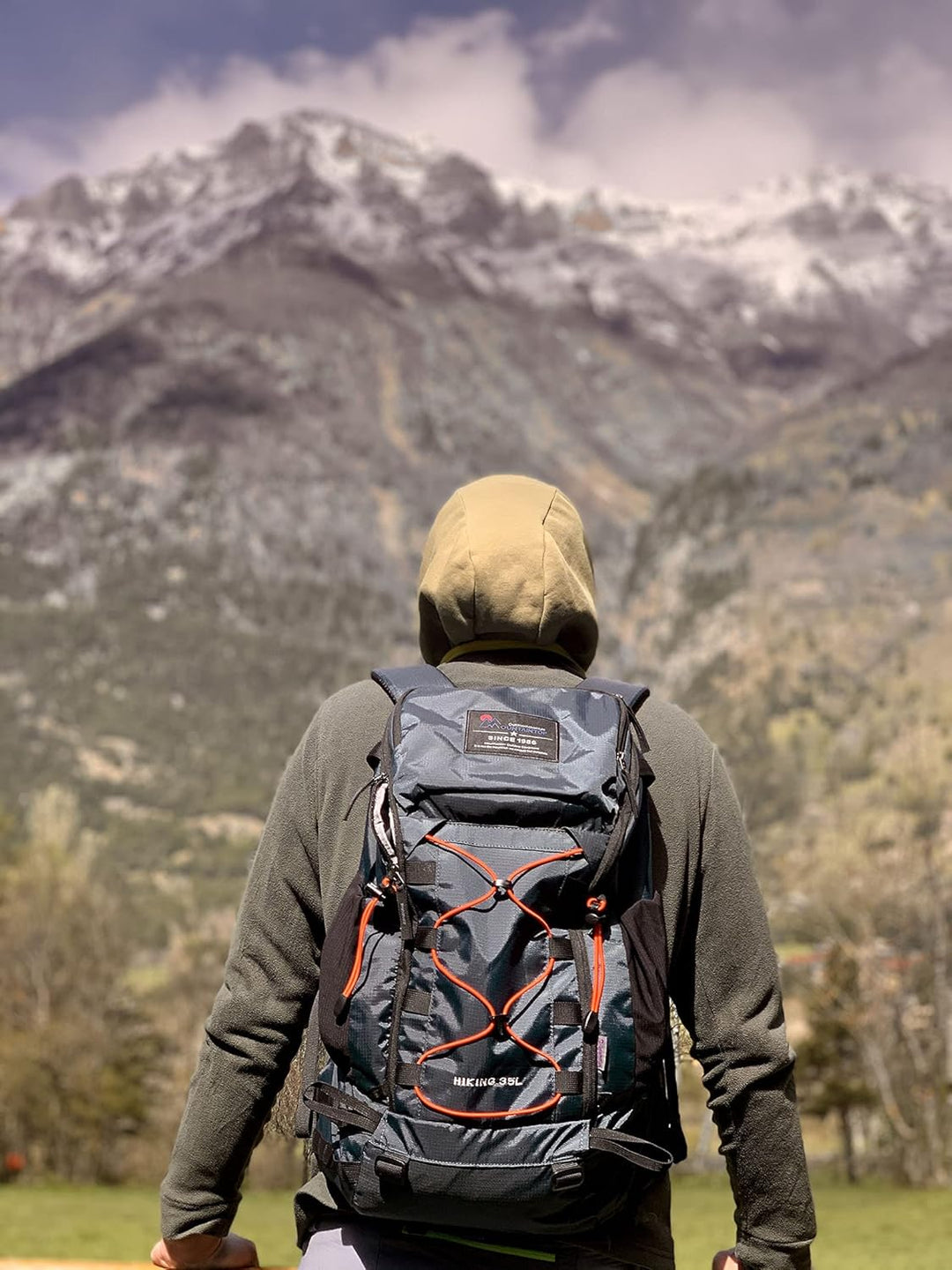 MOUNTAINTOP 35L Wanderrucksack Herren Damen Reiserucksack Trekkingrucksack Leicht Outdoor Camping Ru
