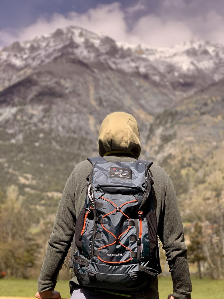 MOUNTAINTOP 35L Wanderrucksack Herren Damen Reiserucksack Trekkingrucksack Leicht Outdoor Camping Ru