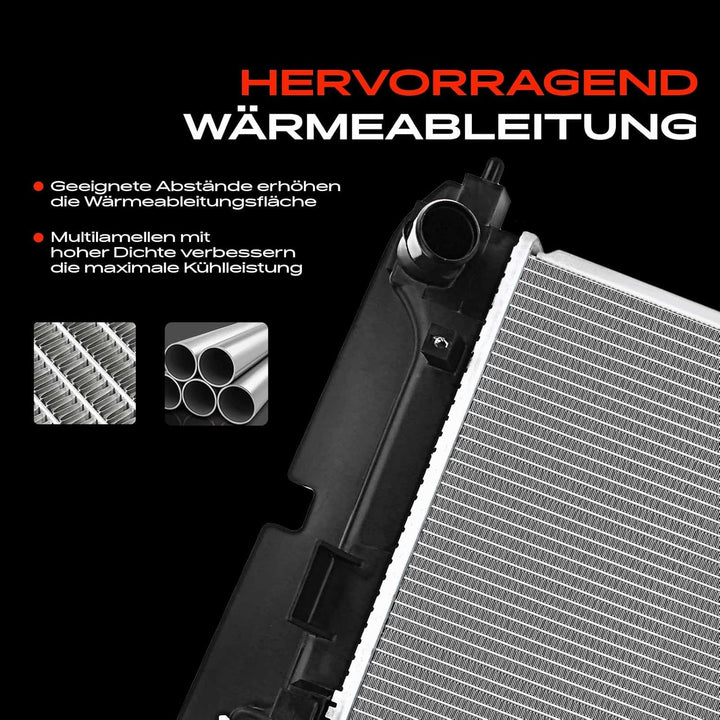 Frankberg Kühler Wasserkühler Motorkühler Kompatibel mit Corolla E12 1.4L 1.8L Benzin 2001-2007 Coro