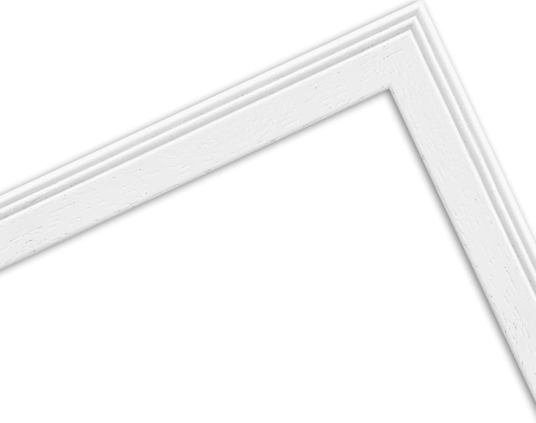 WANDStyle Bilderrahmen Weiss 30x30 cm quadratisch aus Holz im Stil Modern zum Aufhängen, Fotorahmen