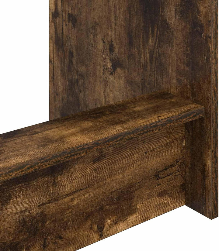 Bett Schreibtisch Geräucherte Eiche aus Holzwerkstoff, 100 x 45 x 75 cm, für Homeoffice Arbeitszimme