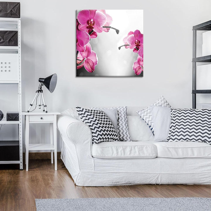 Forwall Leinwandbilder Orchidee Blumen 3D Modern Schlafzimmer Wohnzimmer Bilder Wandbild Kunstdruck