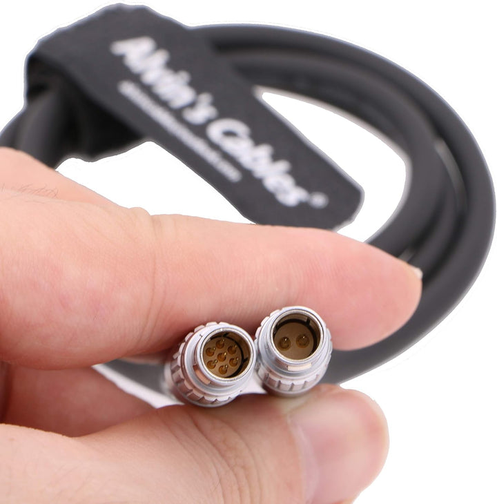 Alvin's Cables Nucleus M 7 Pin Stecker auf 2 Pin Stecker Steadicam Rig Stromkabel für Tilta RED ARRI