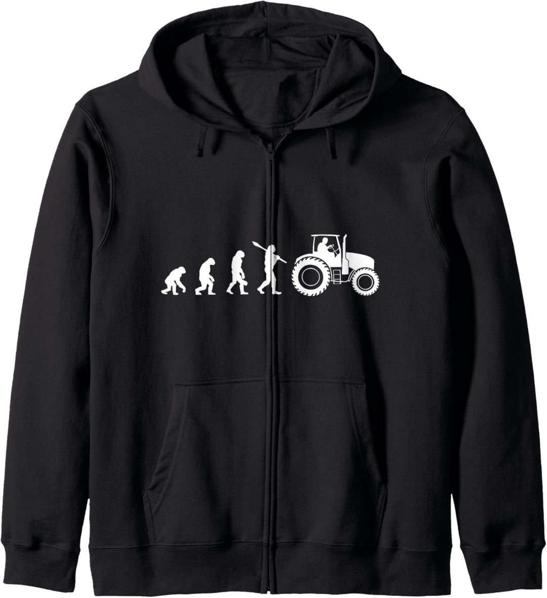 Landwirt Evolution Bauer Trecker Traktor lustiges Geschenk Kapuzenjacke