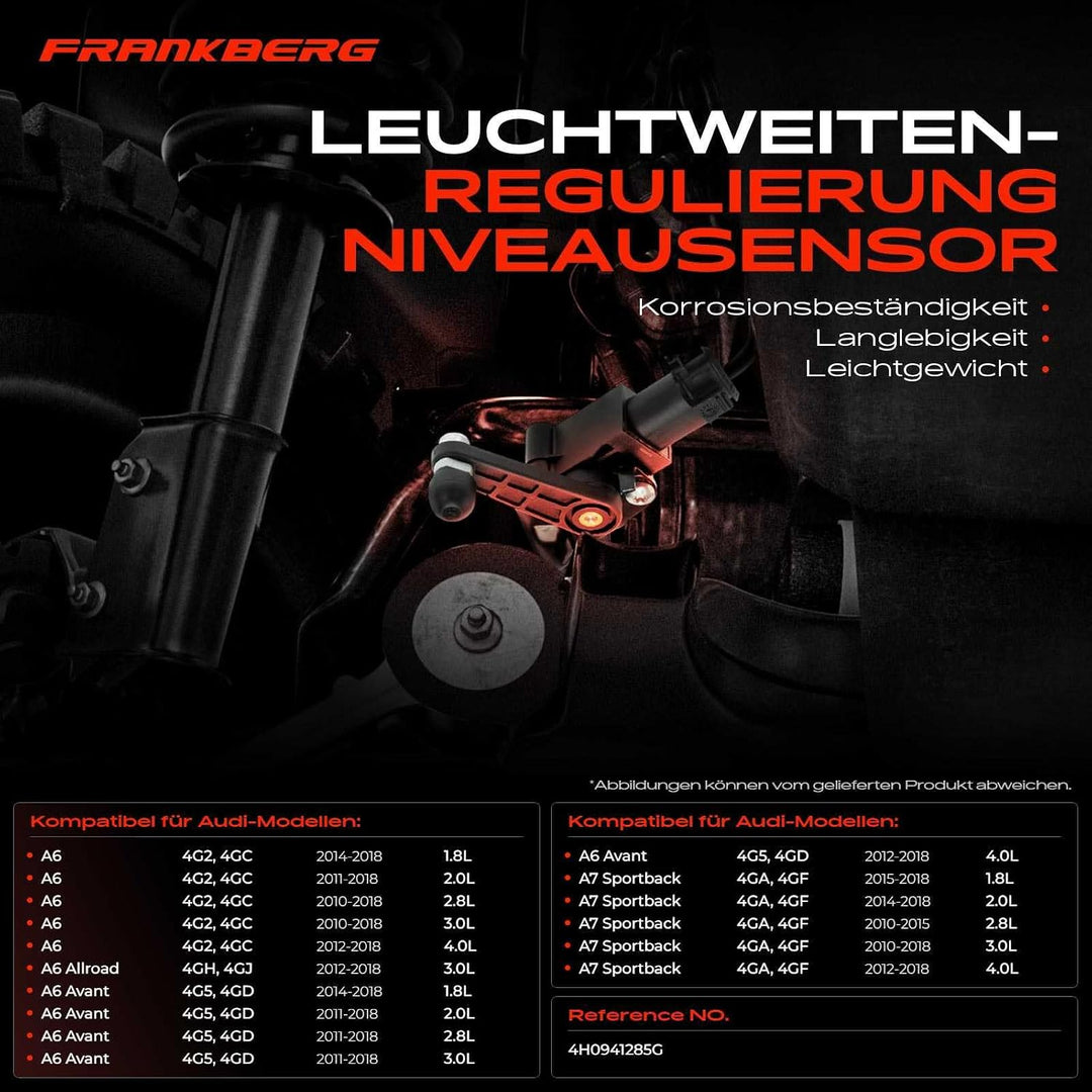 Niveausensor mit Gestänge Luftfederung Vorne Links für A6 Avant 4G5 C7 2009-2019 4H0941285G