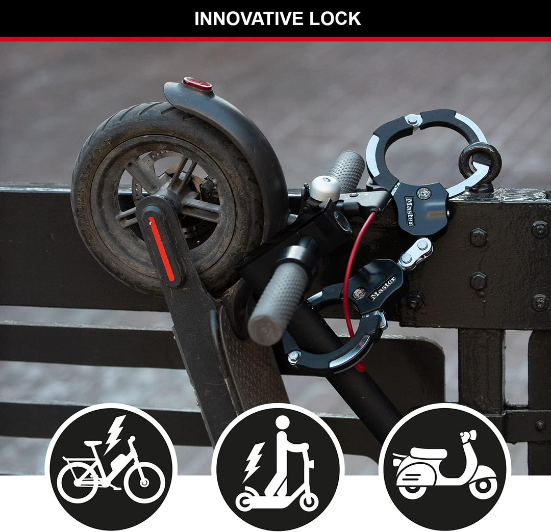 Master Lock zertifiziert und patentierte E Scooter Schloss, Handschellenschloss, Fahrradschloss, 36