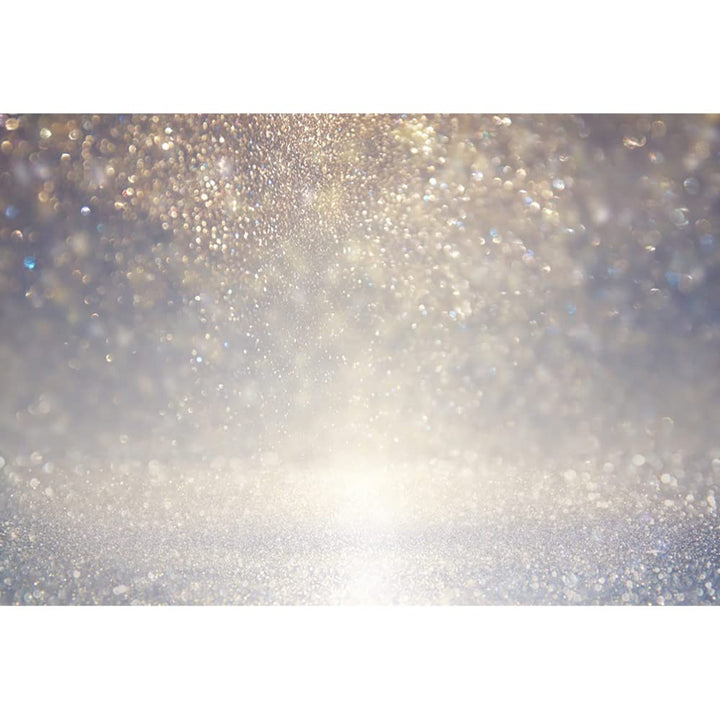Aoihrraan 3,5x2,5m Silber Bokeh Hintergrund Abstrakt Glänzend Lichter Funkeln Pailletten Verschwomme