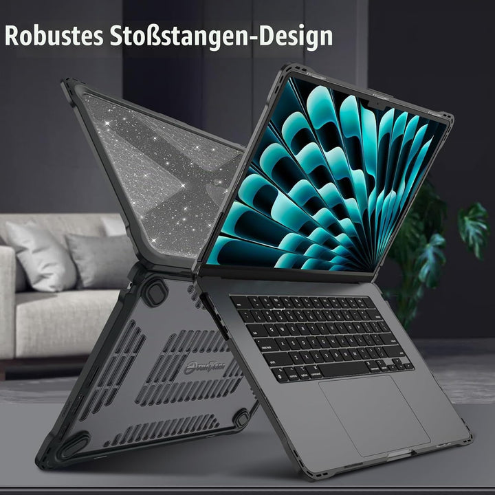 Fintie Hülle Kompatibel mit MacBook Air 15 M5 M4 M3 M2 (2026-2023) A3448 A3241 A3114 A2941, Ganzkörp