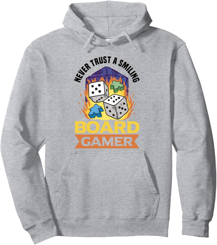 Never trust a smiling Brettspieler Brettspiel Pullover Hoodie