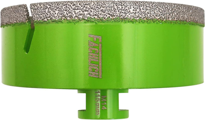 FACHLICH Diamantbohrer Fliesenbohrer 115mm Diamant-Bohrkronen Lochsäge M14 Gewinde für Porzellan Fli