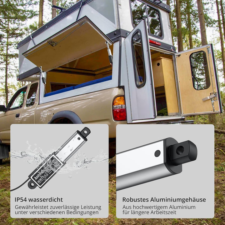 Justech Micro Linear Actuator 12V 30N Linearantrieb Motor 30mm Mini Electric Lineartechnik für Auto