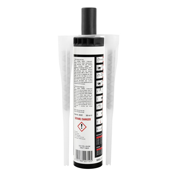 TECPO 4x Injektionsmörtel SF 300 ml inkl. Statikmischer Vebundsmörtel Ankerkleber Innen & Aussen Mör
