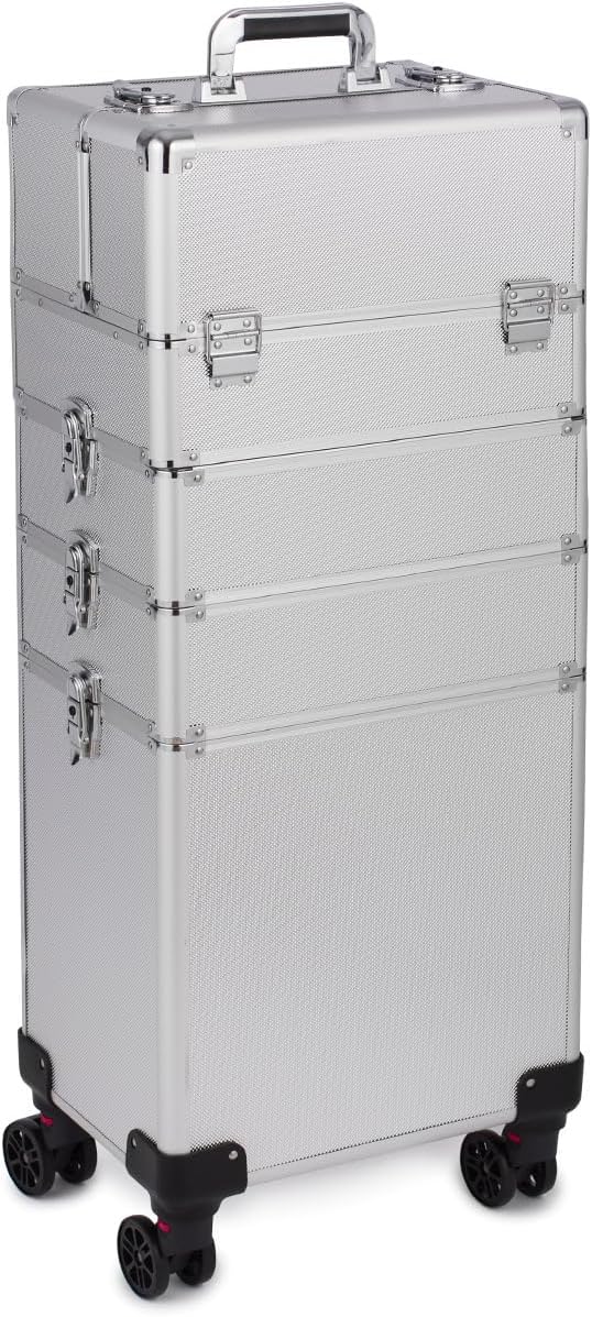 SEVICO Kosmetikkoffer Schminkkoffer Beauty Make-up Case Multikoffer professioneller Make-up Rollkoff