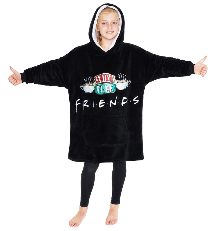 FRIENDS Übergrosse Decke Hoodie Fanell Oversized Hoodie Kapuzenpullover
