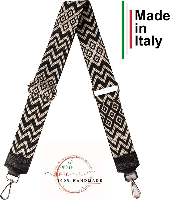 MIRROSI® Bauchtasche Damen, Echtleder, Made in Italy, Umhängetasche, Brusttasche, Crossbody Bag (1 T