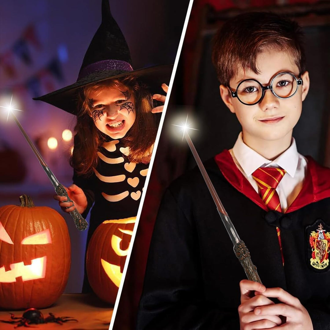 MeYuxg Zauberstab Harry Potter-Harry Zauberstab mit Licht aus Kunststoff Spielzeug Cosplay Props Fan