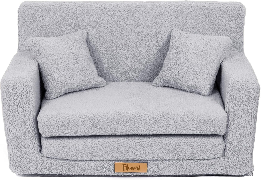 Flumi Personalisierte Kindercouch Kinder Sessel Sofa Schlafsofa jugendzimmer mit Gravur KINDERNAME S