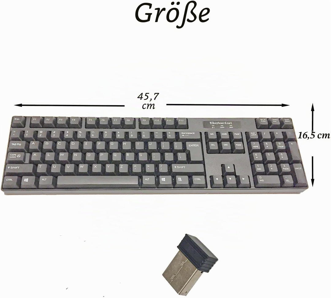 shmagegi inc. Alphabetical Order English Keyboard schwarz 1