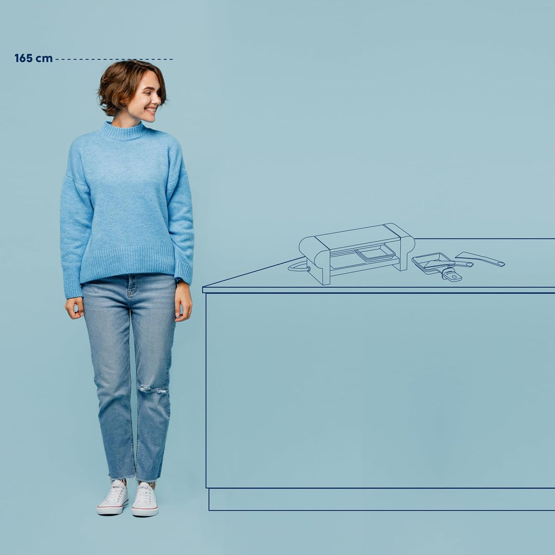 Kela 66493 Raclette mit Granitplatte, Für 2 Personen, 350 W, 230 V,