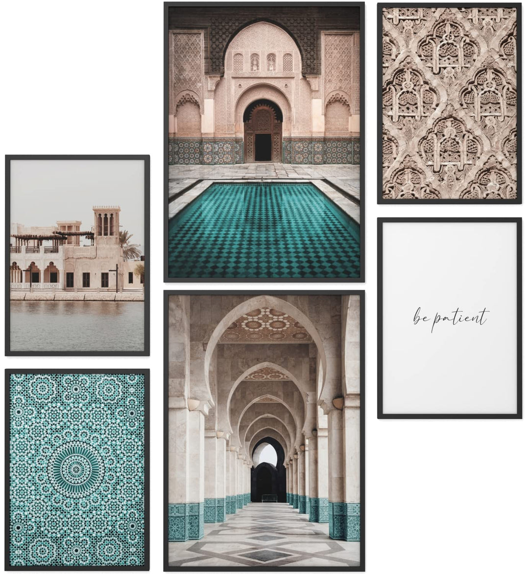 Papierschmiede® Mood Poster Set Arabic Old Town, Bilder Wohnzimmer Deko Schlafzimmer, 2x DIN A2 und