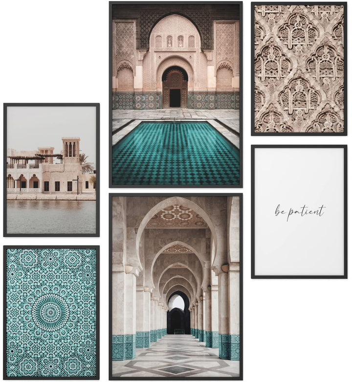 Papierschmiede® Mood Poster Set Arabic Old Town, Bilder Wohnzimmer Deko Schlafzimmer, 2x DIN A2 und