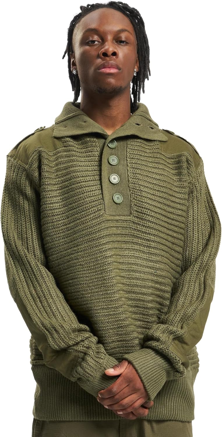 Brandit Alpine Pullover Männer Strickpullover Oliv Basics S Olive, S Olive