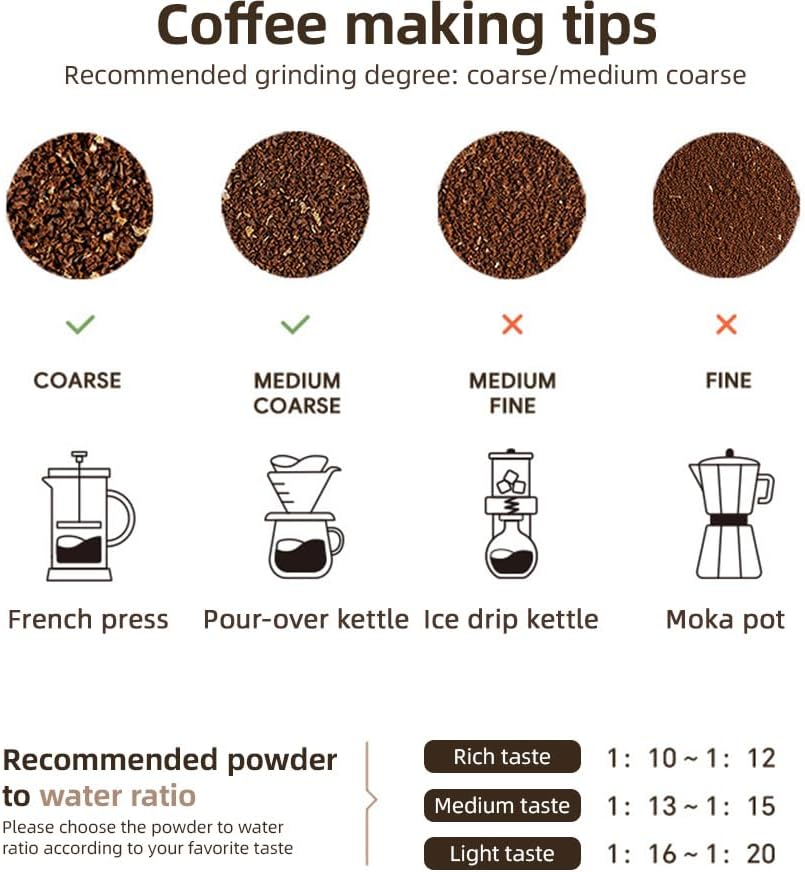 Tragbarer French-Press-Reisebecher, 320 ml, doppelwandig isolierter Edelstahl-Kaffeebereiter für gem