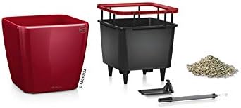 Lechuza Pflanzgefäss Quadro LS 35 Scarlet rot Hochglanz 16167