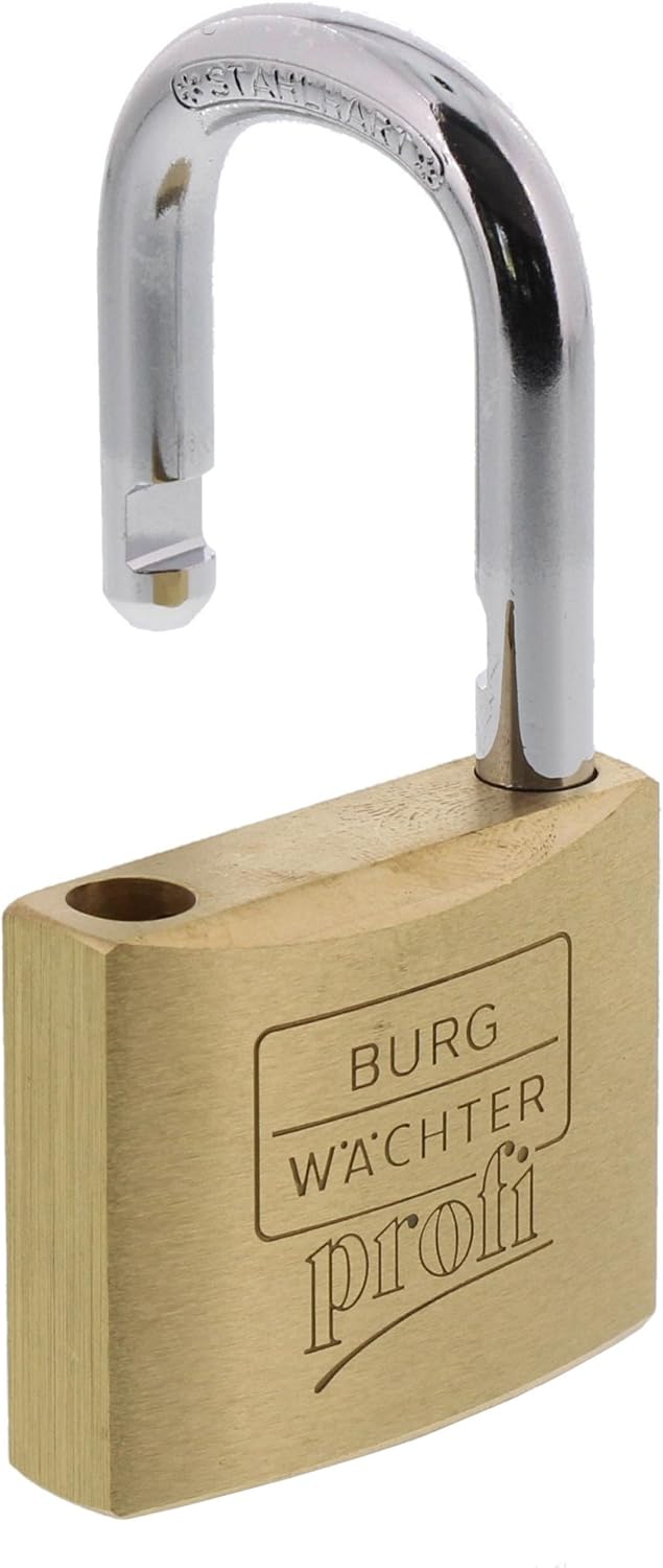 Burg-Wächter Vorhängeschloss, Profi 116 50 SB, inkl. 2 Schlüssel, Bügelstärke: 8 mm Bügelstärke: 8,0