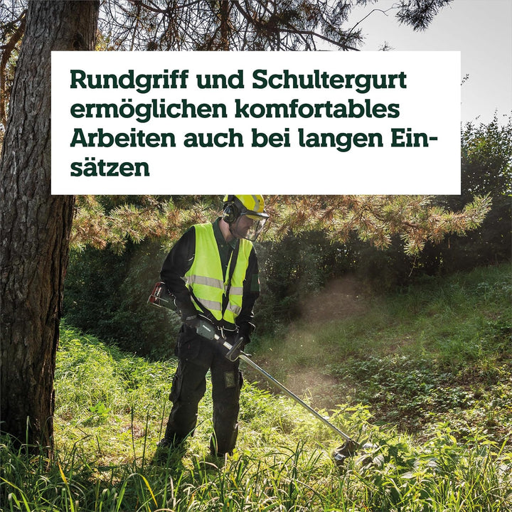 metabo Akku-Freischneider FSD 36-18 LTX BL 40 – 601610850 – Leiser Rasentrimmer mit Rundgriff, Metab