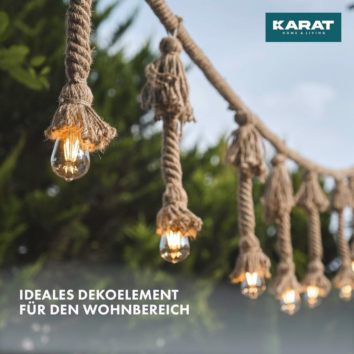 Floordirekt Juteseil 50m 14mm Dicke Juteschnur, Tau Seil aus 100% Natur Jute extra Starke Juteband S