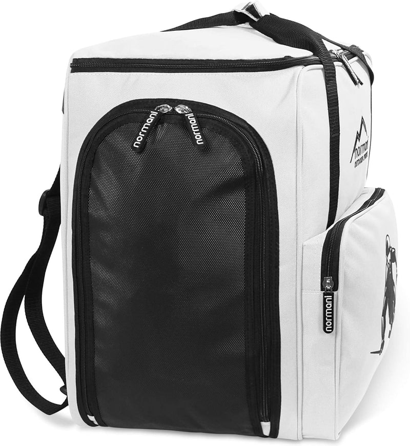 normani Skischuhtasche Helmtasche Skischuhrucksack Alpine DEPO - Limited Edition - Weiss 53 Liter, W