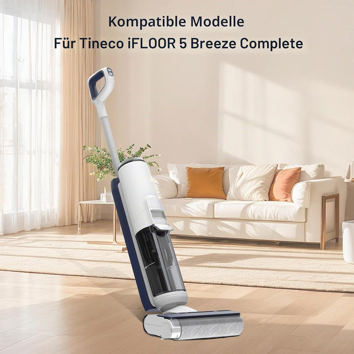 Bürstenrolle + Filter Zubehör Set für Tineco iFloor 5 Breeze Complete Nass und Trockensauger Ersatzt