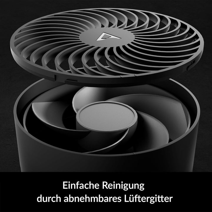 ARCTIC Summair Plus - Zusammenklappbarer Tischventilator mit integriertem Akku, USB-C Anschluss (ink