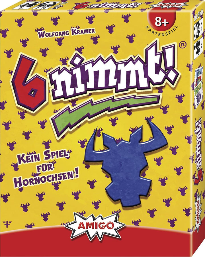 AMIGO 02401 6 nimmt 30 Jahre-Edition &amp; 4910-6 nimmt!, Kartenspiel 6 nimmt + Kartenspiel, 6 nimmt + K