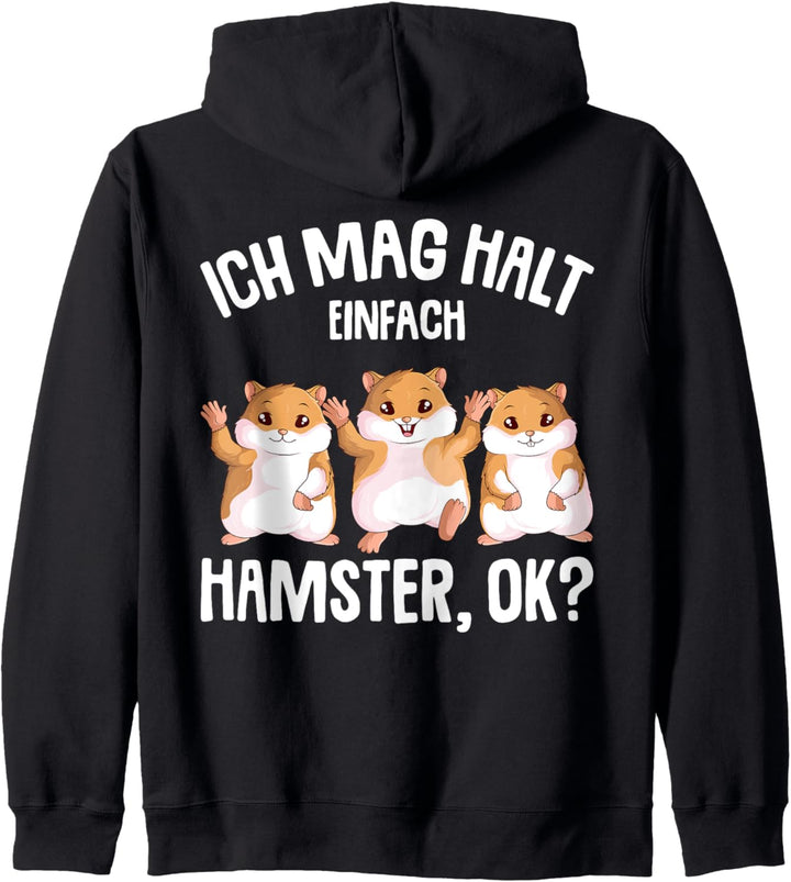 Hamster Ich mag halt Hamster Mädchen Kinder Kapuzenjacke