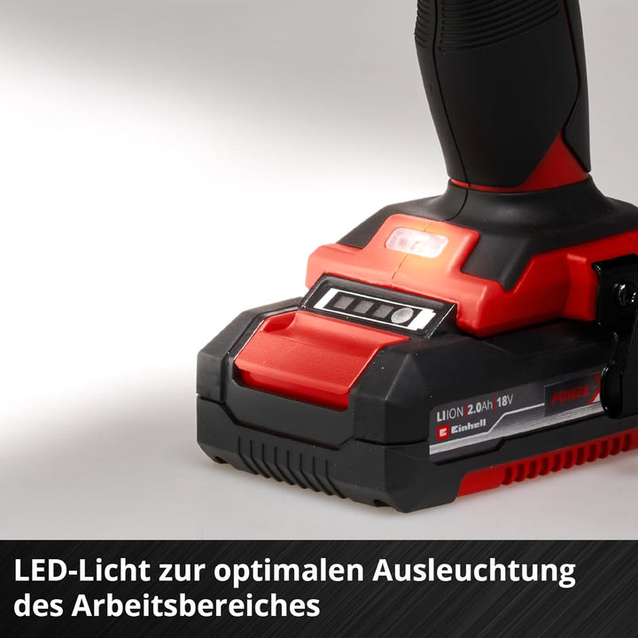 Einhell 4513935 Akkuschrauber TE-CD 18/48 Li-i Kit Power X-Change (mit Schlagfunktion, Li-Ion, 18 V,