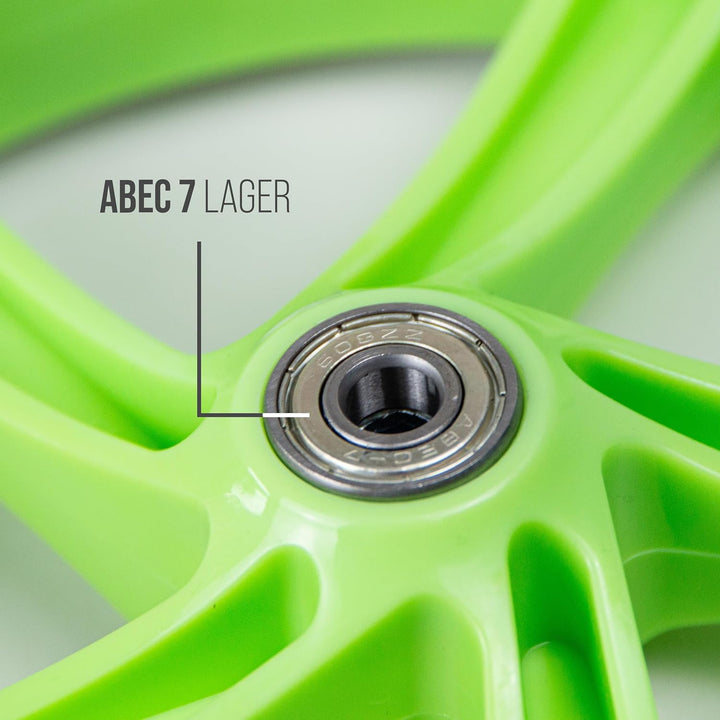 Apollo City Scooter 200mm Ersatzräderset - Pro Wheels mit ABEC 7 Kugellager, Roller Rad Ersatz-Räder