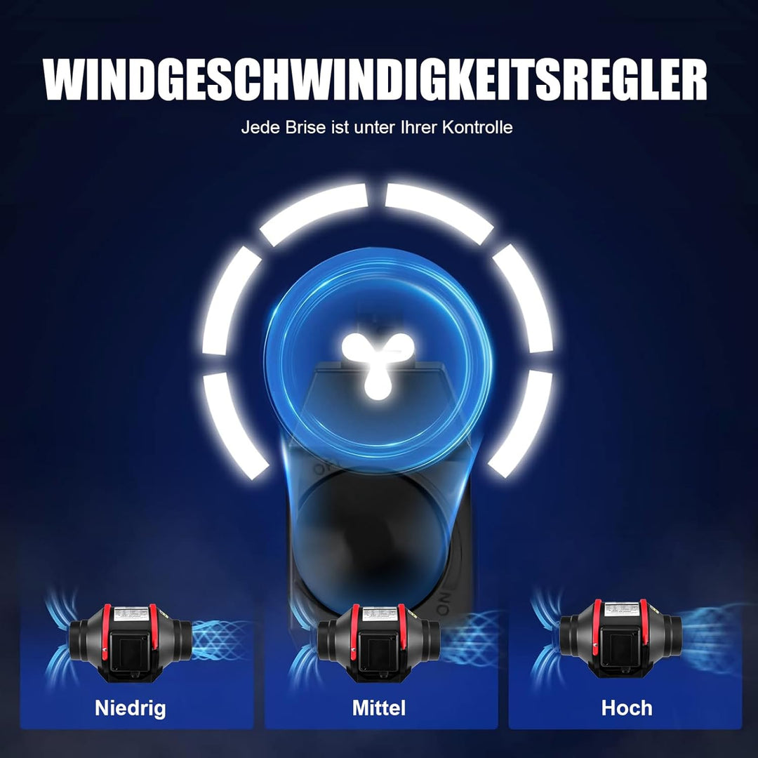 100 mm Einstellbar Rauchabzug Rohrventilator Inline-Kanalventilator, 310 m3/h Abluftventilator Lüfte