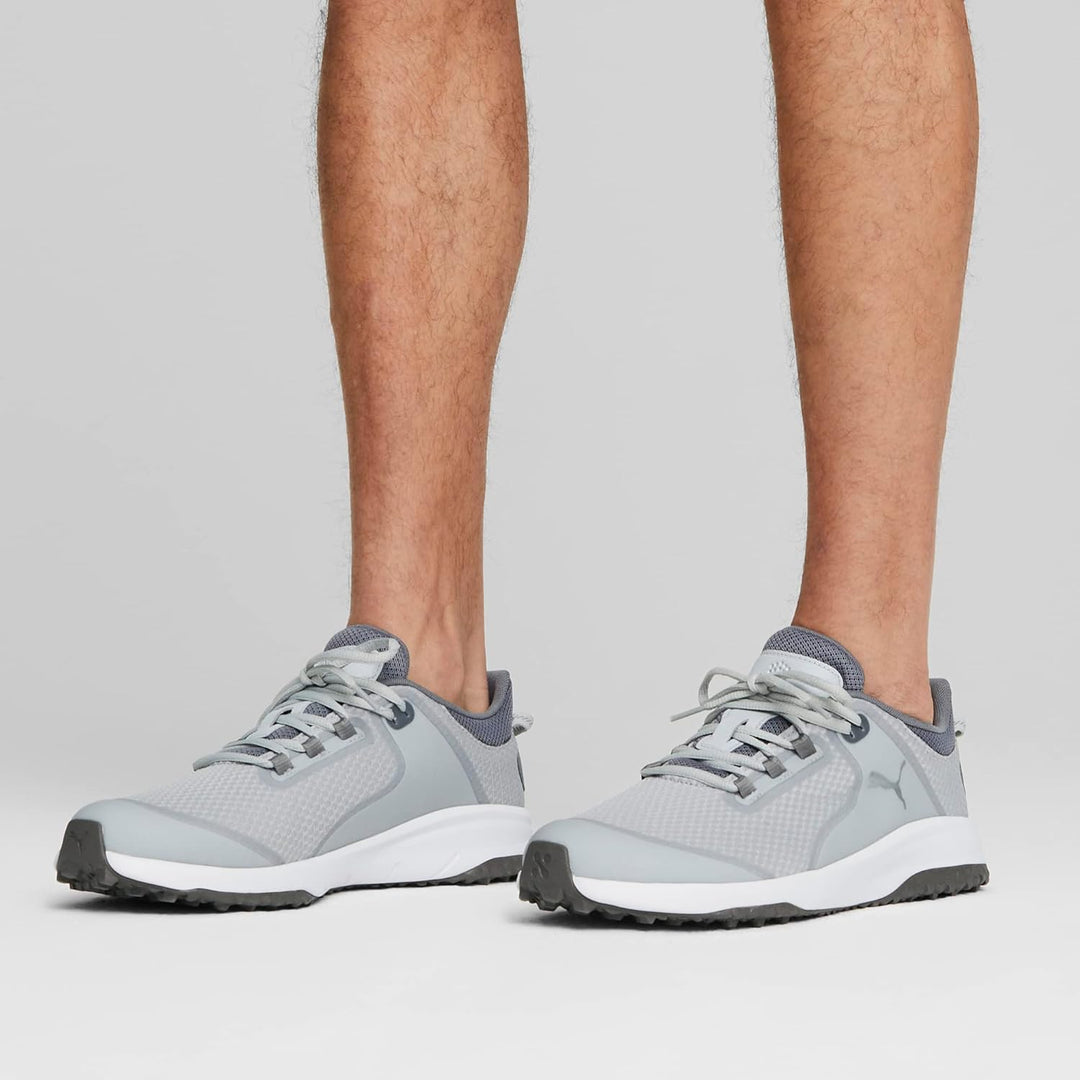 PUMA Herren Fusion Grip Extra Breit Golfschuh 40 EU Flach Hellgrau Puma, 40 EU Flach Hellgrau Puma