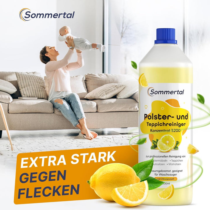 ALBATROS Hydro 7500 Waschsauger + 2L Reiniger – XXL Polsterreiniger Teppichreiniger Nasssauger – 120