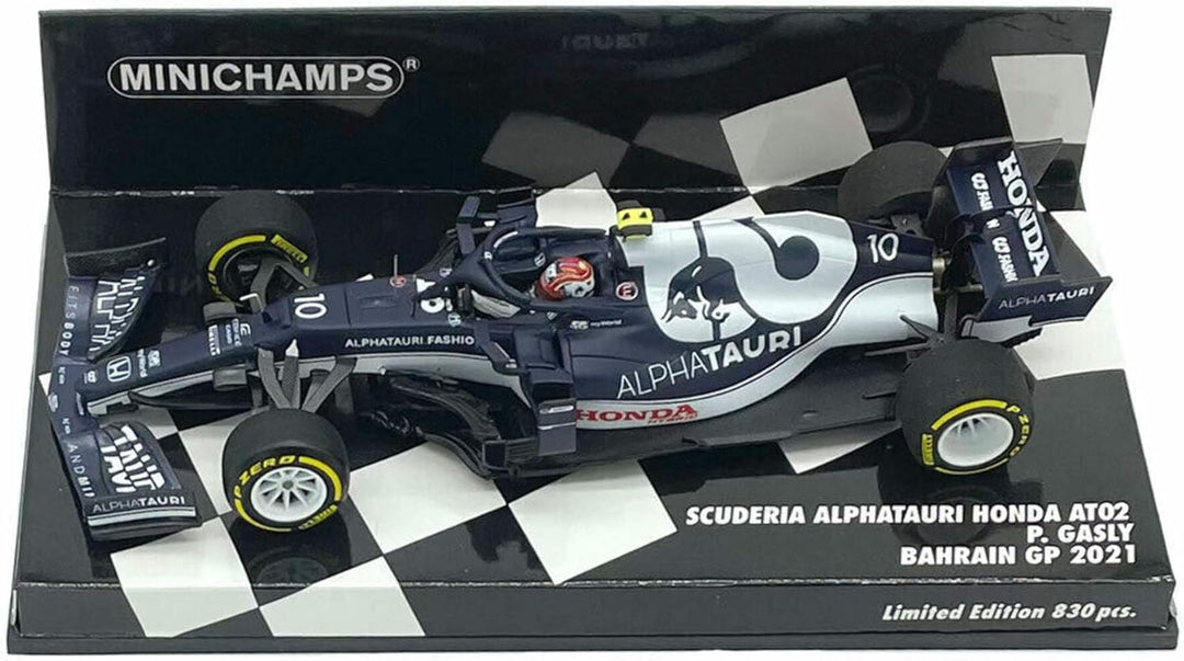 Minichamps 117210710 1:18 Scuderia Alphatauri Honda AT2-Pierre Gasly-3rd Aserbaijan GP 2021 Sammel-M