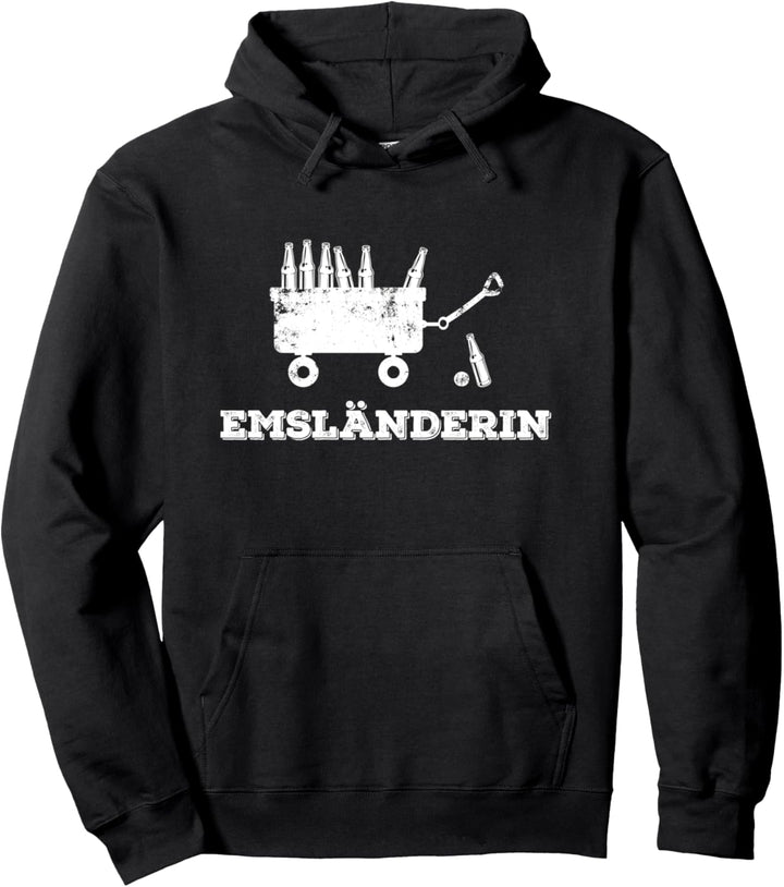 Emsländerin vintage Schriftzug Bosseln Emsland Pullover Hoodie