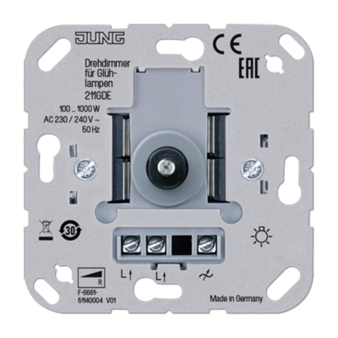 Jung 211GDE Drehdimmer mit Funkempfaenger
